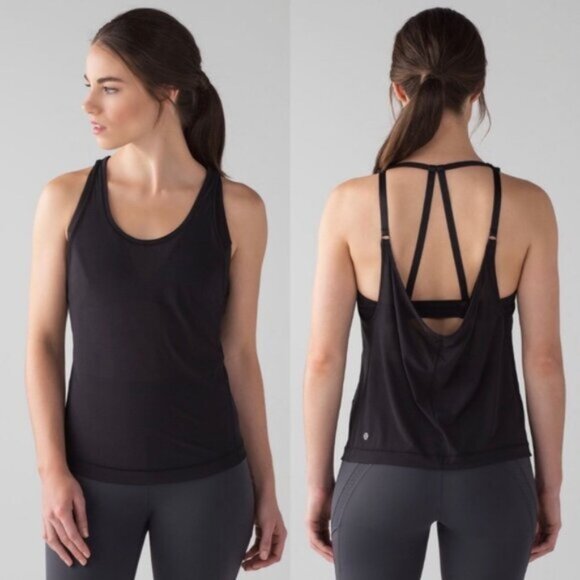 Lululemon Revitalize Tank Black Built in Bra - Picture 1 of 5
